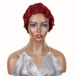 วิกผมแท้สีดำแบบหยิกขนาด 6 นิ้ว ราคาถูกใหม่ สำหรับผู้หญิงแอฟริกัน คุณภาพสูง เกรด 12A <span class=keywords><strong>ทรง</strong></span>วอเตอร์บอดี้แบบธรรมชาติ - Product Image 6