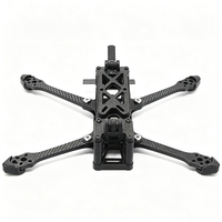 Cadres de drone FPV en fibre de carbone personnalisés, cadre de drone de course FPV de 220 mm, kit de cadre de quadricoptère en fibre de carbone de 5 pouces, compatible avec l'unité aérienne DJI