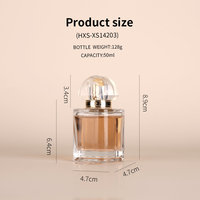 Flacon de parfum en verre givré avec logo personnalisé, 30 ml, 50 ml, 100 ml, flacons vaporisateurs de luxe pour huile essentielle, flacon compte-gouttes avec boîte