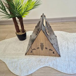 Venta caliente Casa de conejo Tamaños medianos y grandes, Bungalow de conejito de madera, Bungalow de conejo interior para <span class=keywords><strong>mascotas</strong></span> en la sala de estar - Product Image 4