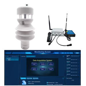 Station <span class=keywords><strong>météo</strong></span> miniature CE NMEA à ultrasons, détecteur de vitesse et de direction du vent, température de l'air, humidité, pression, rayonnement solaire, <span class=keywords><strong>radar</strong></span>, pluie - Product Image 1