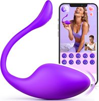 Vibrateur de culotte rechargeable et étanche contrôlé par application ECRVOM pour femmes, hommes et couples |   9 modes de stimulation du point G/anal/clitoridien