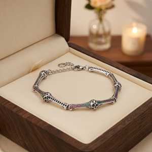Pulsera de Cadena de Plata Fina Contemporánea Satva Silver con Acabado en Rodio para un Estilo Unisex Elegante y para Fiestas - Product Image 4