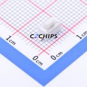 YTS-B013-1B Tactile Switch SMD,6x3.5mm Switch Single Pole Single Throw Rectangle Button 1.6N Vertical Mount - Product Image 1