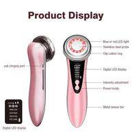 Masseur facial électrique portatif avec fonctions anti-rides, raffermissant la peau, lifting du visage et nettoyage en profondeur, compatible avec les prises AU/US