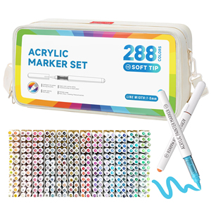 288 Color Direct Liquid Acrylic Non-Erasable Non-Dual-Sided Marker Pen <b>Gift</b> <b>Box</b> Set <b>Large</b> Capacity - Product Image 1