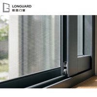Ventana Corredera Moderna de Aluminio con Marco Estrecho, Doble Acristalamiento Horizontal, Insonorizada e Impermeable para Hotel y Villa