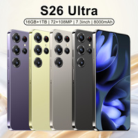 Téléphone portable S26 Ultra 5G version globale, déca-core, 108MP HD, débloqué, 16 Go + 1 To, Android 14, LTE CDMA, double SIM, prix de gros