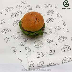 Papier ciré écologique, sûr, non toxique, personnalisé avec logo imprimé en gros, pour hamburger à emporter - Product Image 6