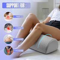 Coussin Ergonomique en Mousse à Mémoire de Forme pour les Jambes – Confortable, Respirant, en Forme de Cale – Soulage la Sciatique et les Douleurs Dorsales – Idéal pour la Récupération à Domicile
