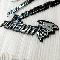 Emblema 3D para Automóvil, Emblemas Cromados Personalizados para Automóvil, Adhesivo Seguro, Emblema Automotriz Apilado con Luz LED, Insignia para Parrilla Delantera de Automóvil