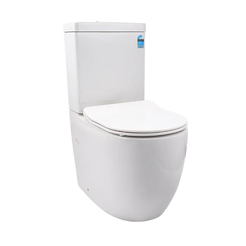 Ceramic Close Coupled Sanitários Banheiro Wash Down Sanitary Ware WC Set Dual Flush Soft Seat Two Piece Sanitários