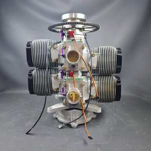 Двигатель для БПЛА 360 400 560cc 550cc, 2-тактный, с воздушным охлаждением, 4-цилиндровый, из алюминиевого сплава, с карбюратором/электронным впрыском топлива, для моделей самолетов - Product Image 1