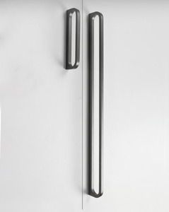 Hot Sale Minimalist Grey Cabinet <strong>Door</strong> Handles Zinc Alloy Wardrobe Handle Long Round Drawer Pulls - Product Image 4