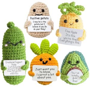 Bambola Amigurumi Personalizzata Lavorata a Mano all'Uncinetto in Cotone, Decorazione Emozionale Divertente con Emoji di Energia Positiva - Product Image 1