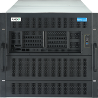 Chassis Server GPU Rak 10U Mendukung 16 Kartu GPU Turbo Lebar Ganda dengan PSU Redundant untuk AI Deep Learning
