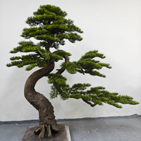 Chinesischer Künstlicher Bonsai-Kiefernbaum Hochrealistische Nachbildung einer Kiefer für Innen- und Außenbereich Garten- und Landschaftsdekoration