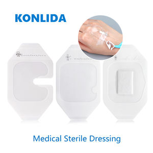 อุปกรณ์ทำแผลโปร่งใสทางการแพทย์ปราศจากเชื้อได้รับการรับรองมาตรฐาน ISO สำหรับการใช้สายสวนทางหลอดเลือดดำและการตรึงเข็ม - Product Image 4