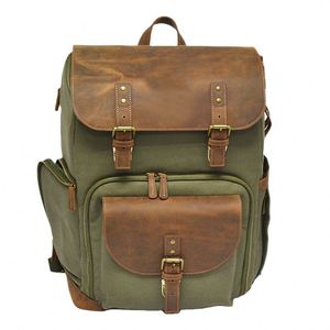 Mochila de lona de gran capacidad, profesional y personalizada de fábrica BSCI, para cámara réflex digital, vídeo, equipo digital y viajes. - Product Image 1
