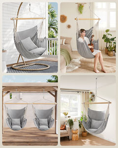 SONGMICS Garden Hanging <strong>Hammock</strong> Handmade Swing Outdoor&amp; Indoor Hanging <strong>Hammock</strong> Swing Chair - Product Image 6