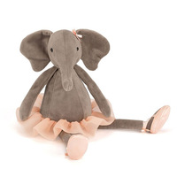 Vente chaude du fabricant 2025, jouets en peluche super doux, animaux de ballet, panda, éléphant, cochon, licorne, hippopotame, en polyester habillé