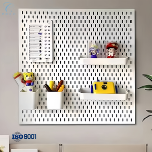 Linh hoạt kết hợp tường lưu trữ treo PEG Board Heavy-Duty punch-miễn phí nhựa Pegboard kệ cho nhà bếp văn phòng phòng nghiên cứu phòng - Product Image 1