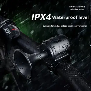 แตรอิเล็กทรอนิคส์เอ้าท์เสียงดังเตือนจักรยานไฟฟ้า IPX4 120dB กันน้ำกริ่งแหวนไฟฟ้า ABS + PC - Product Image 4