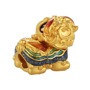 Pulsera de oro ligeramente dura con forma de León de estilo chino de moda de nuevo diseño de gama alta con cuentas para regalos - Product Image 2