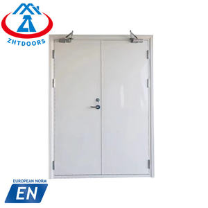 ZHTDOORS Diseño moderno EN aprobar 60 minutos cerraduras puertas cortafuegos metal yonking - Product Image 3