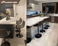 Runwood Wholesale Nordic Leather Stool Swivel Kitchen Bar Counter Chairs Sillas De Bar Chair Bar Stool