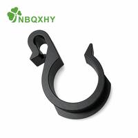Kit de 5 attaches et colliers de serrage pour tuyaux PE – Collier de serrage à cliquet, crochet en C, fixation à double anneau, ancre barbelée pour l'irrigation goutte à goutte