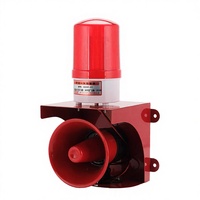 Système d'alarme sonore d'urgence LC LC-JD pour la sécurité incendie avec télécommande, avertissement vocal, volume réglable, klaxon stroboscopique en fer