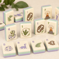 Kit de démarrage de Mahjong américain en acrylique à 3 couches, support OEM et ODM d'usine, fabricant de tuiles de remplacement pour jeu de Mahjong thématique