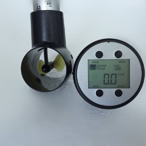 Débitmètre Globalwater FP211, capteur de vitesse d'eau portable à turbine pour la mesure en canal ouvert et en conduite non pleine - Product Image 1