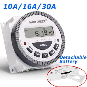 ANTIER Timer Digitale Programmabile 16A 12V DC con Orologio e Batteria di Backup - Product Image 5