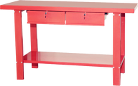 Banco de Trabajo Rojo Bytool con 2 Cajones, Acero de Alta Calidad, con Cerradura y Llave, Carro de Soldadura, Caja de Herramientas, Económico, OEM