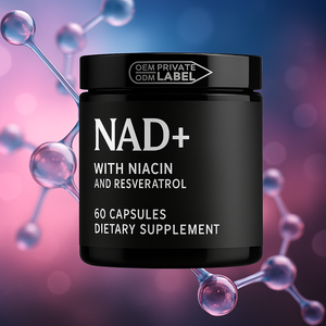 แคปซูล NAD+ ลิโปโซม <span class=keywords><strong>7</strong></span> in 1 บริสุทธิ์ 100% ผลิตภัณฑ์เสริมอาหารเพื่อสุขภาพ 500 มก. แคปซูล NAD+ บริสุทธิ์สำหรับการดูแลสุขภาพ (OEM Private Label) - Product Image 3