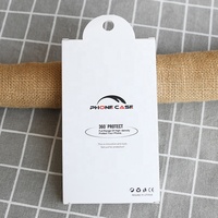 Boîte d'emballage de vente au détail pour téléphone avec lamination mate, en plastique recyclable, avec plateau intérieur pour l'électronique grand public