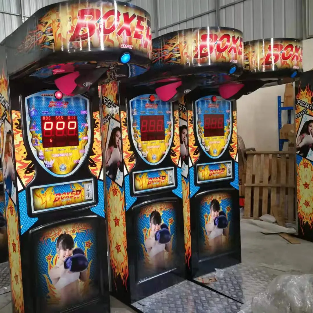 Sesuaikan Produk Hiburan Olahraga Boxing Arcade Machine Punching Machines Boxing