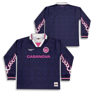 Camisetas de fútbol manga larga personalizadas sublimación diseño poliéster bordado Logo fútbol Jersey - Product Image 3