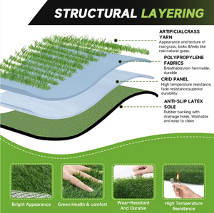 Césped Sintético de Alta Densidad de 60 mm, Duradero, de la Mejor Calidad y al Mejor Precio para 2025, Césped Artificial para Fútbol con una Vida Útil de Más de <span class=keywords><strong>5</strong></span> Años, para Jardín o Campo de Fútbol - Product Image 3