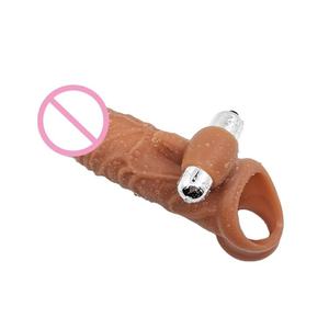 Vente en gros de préservatifs masculins en silicone souple manchon d'agrandissement réutilisable délai sexe civière amélioration de l'érection - Product Image 6