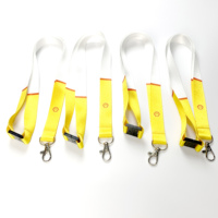 Lanières personnalisées en nylon et polyester avec clip détachable, lanières personnalisées imprimées par transfert de chaleur par sublimation de teinture