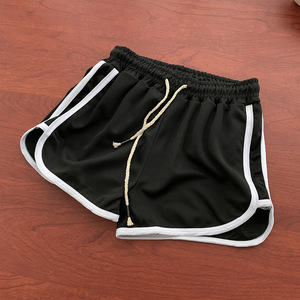 Pantalones cortos deportivos de verano de cintura alta para <span class=keywords><strong>mujer</strong></span> Logotipo personalizado Estilo coreano Pantalones cortos casuales de cintura elástica Ajuste holgado Patrón caliente de moda - Product Image 5