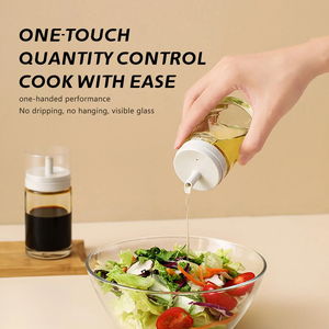 100ml Glass Oil <b>Bottle</b> <b>Mini</b> Soy Sauce Organizer Leak Proof Shaker Cooking Seasoning Oil Dispenser Container Kitchen Supplies - Product Image 4