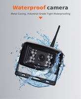Système de surveillance DVR sans fil 10 pouces pour camion, 4 canaux, caméra numérique WIFI 2.4G, étanche IP68 pour le transport routier et la sécurité des flottes