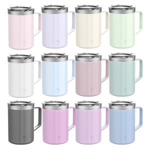 Haers 400ml/590ml tazza da caffè da viaggio con isolamento sottovuoto a doppia parete Tumbler tazza in acciaio inossidabile - Product Image 4
