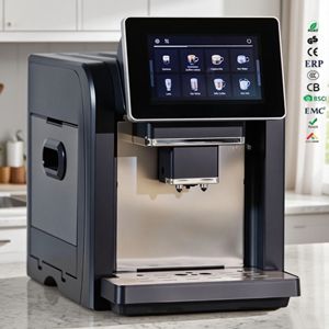 Cafetera Súper Automática con Sistema de Agua Caliente Automático, Enchufe EU/US, Plástico - Product Image 1
