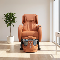 Fauteuil de pédicure moderne de luxe pour salon de manucure, avec massage par vibration et bain à remous, siège inclinable réglable, mobilier de salon de manucure sans tuyauterie