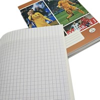 Carnet de notes A4 A5 B5 ligné et quadrillé, personnalisable, 40 feuilles, pour étudiants, cahier d'exercices scolaire, vente en gros à prix réduit